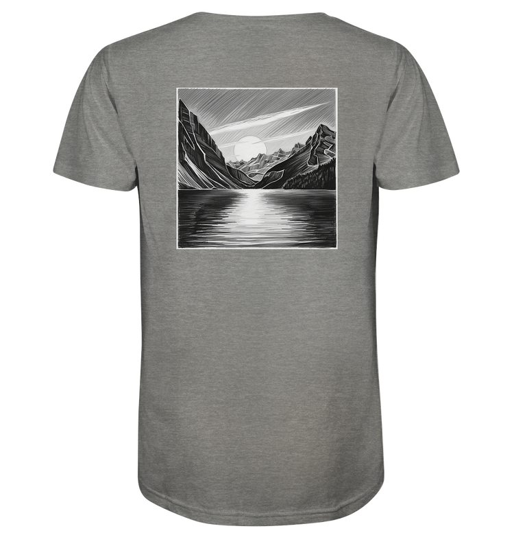 Monochrome Mountain Sunset