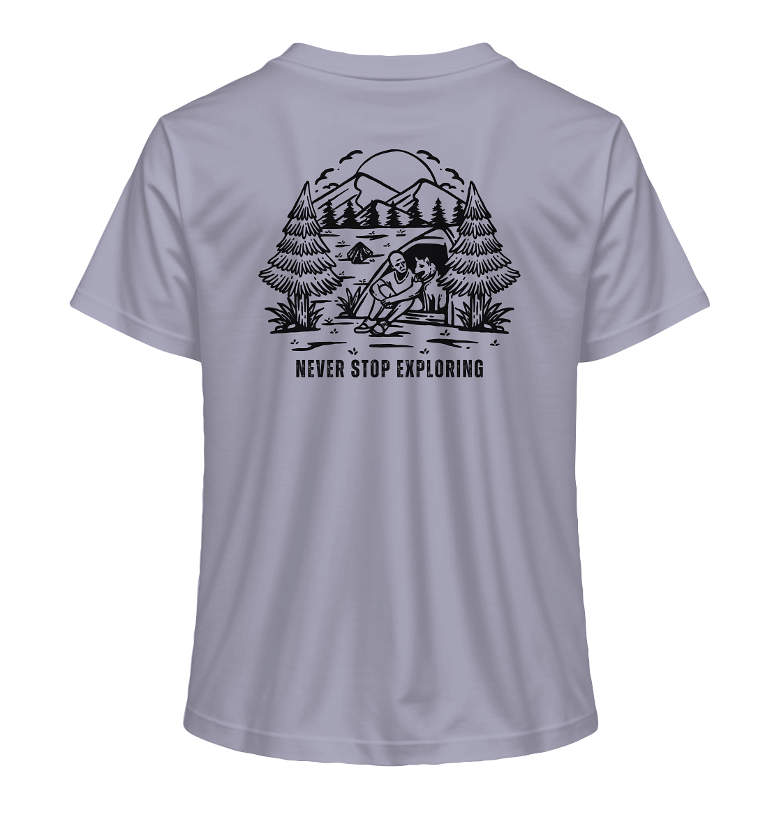 Never Stop Exploring Dog - Ladies Organic Shirt