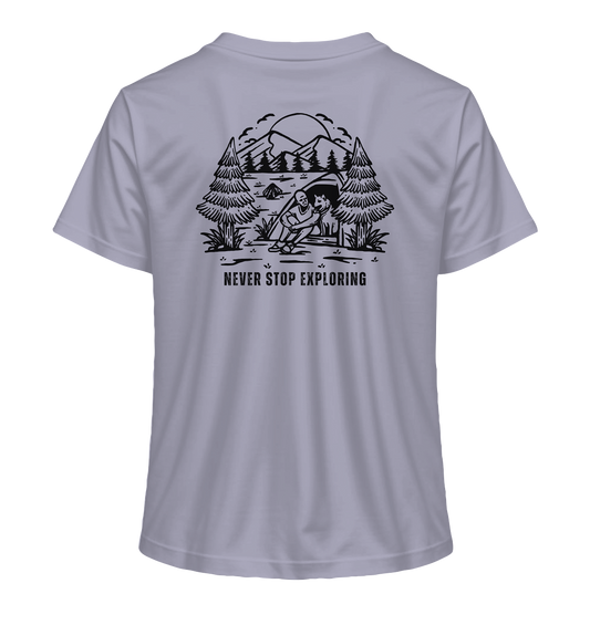 Never Stop Exploring Dog - Ladies Organic Shirt