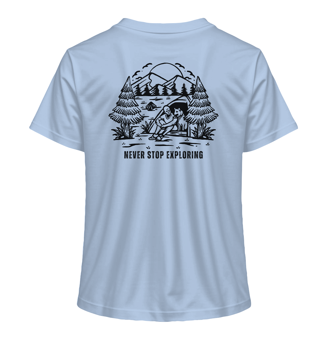 Never Stop Exploring Dog - Ladies Organic Shirt