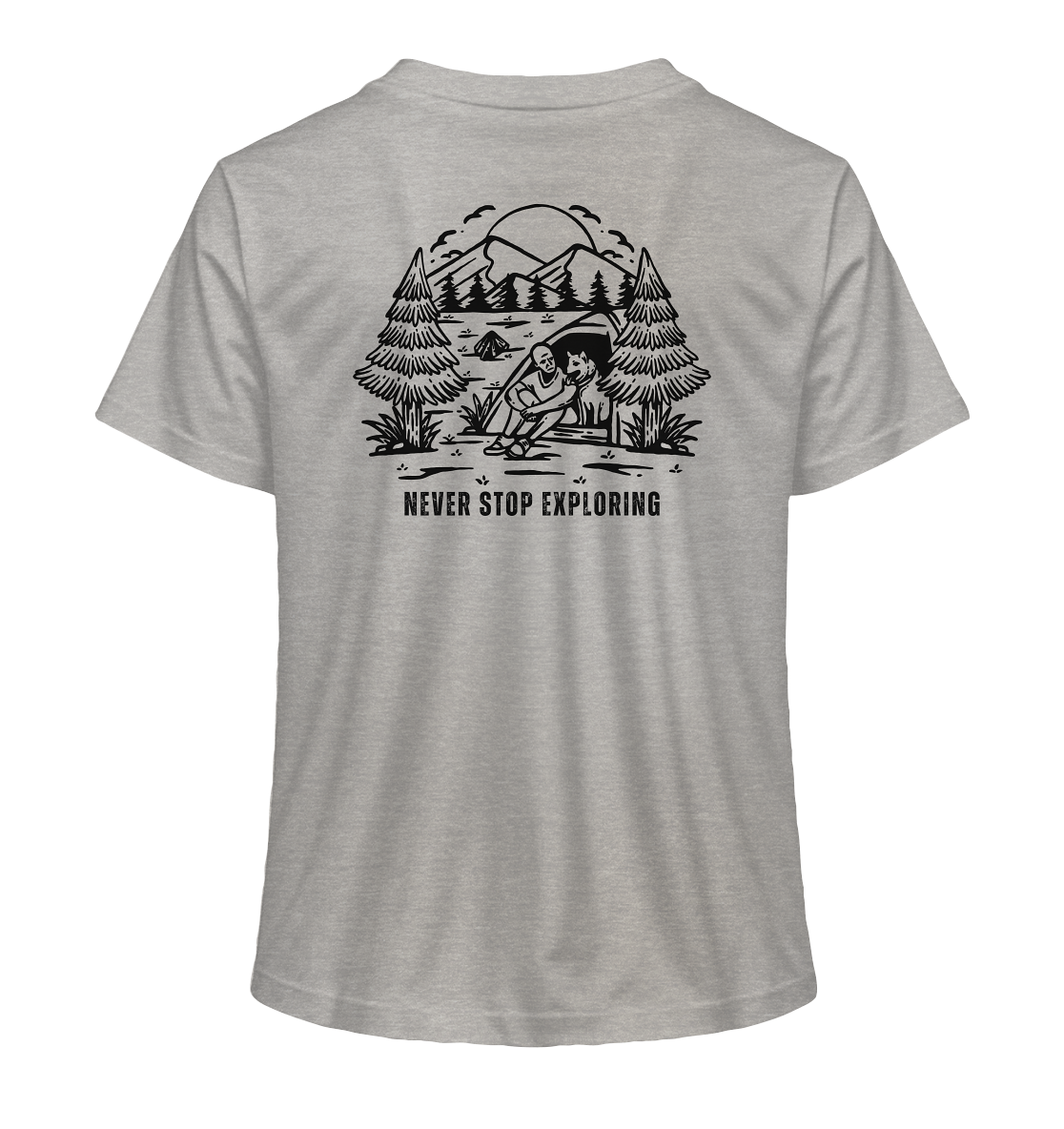 Never Stop Exploring Dog - Ladies Organic Shirt