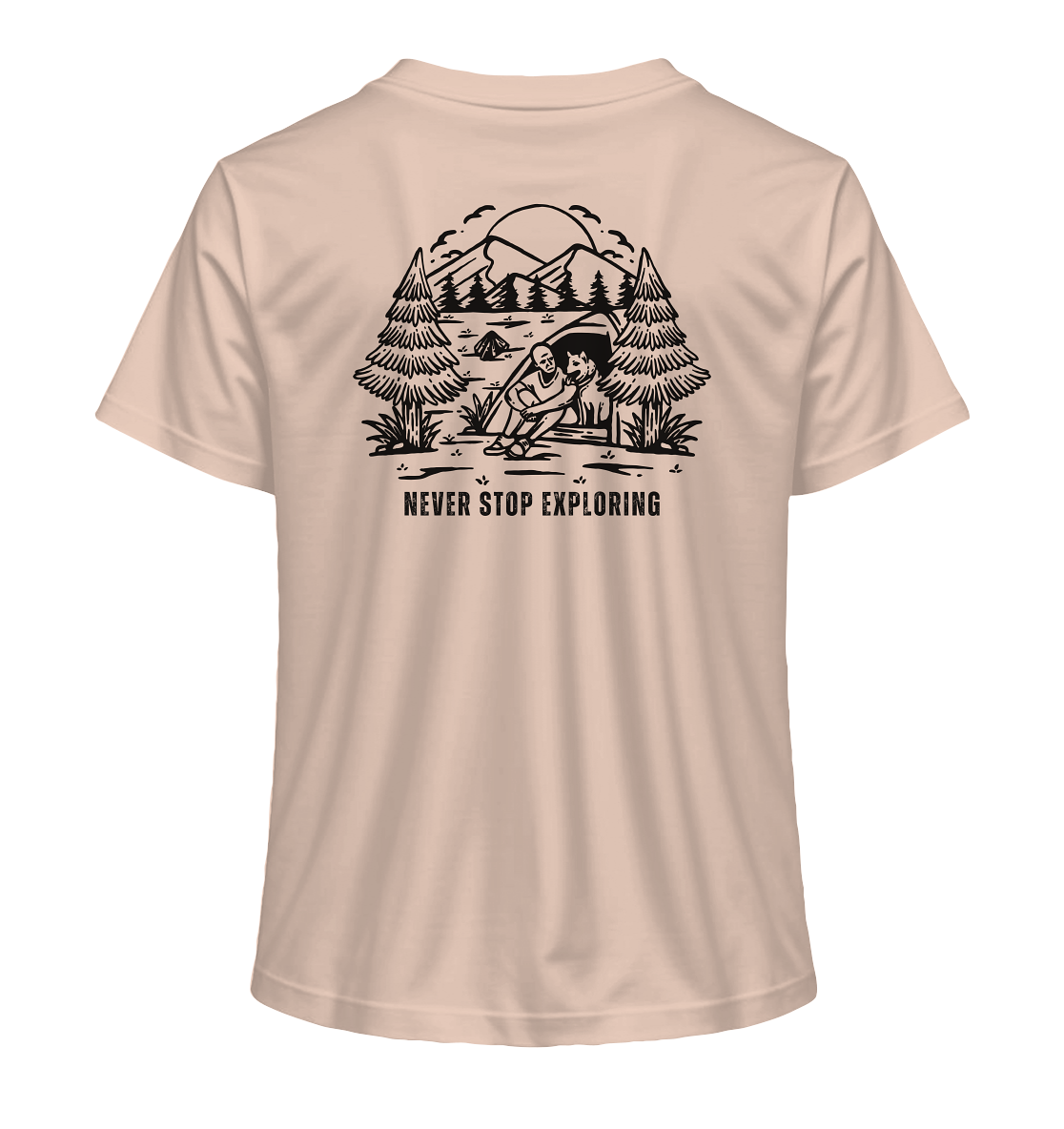 Never Stop Exploring Dog - Ladies Organic Shirt