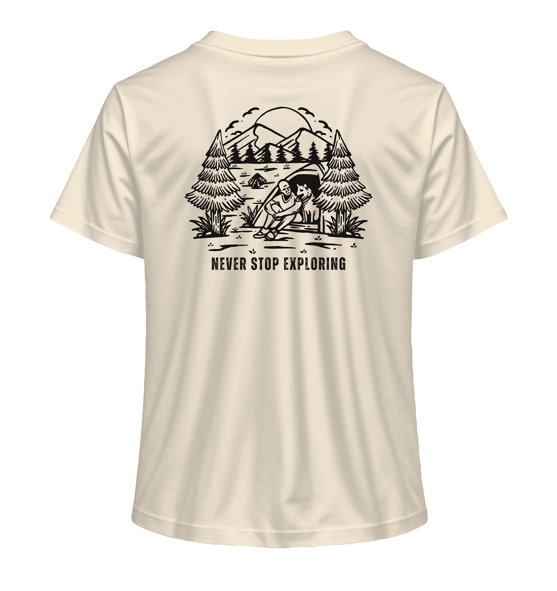 Never Stop Exploring Dog - Ladies Organic Shirt