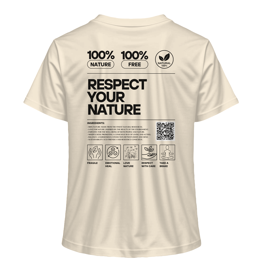 Respect Your Nature - Ladies Organic Shirt
