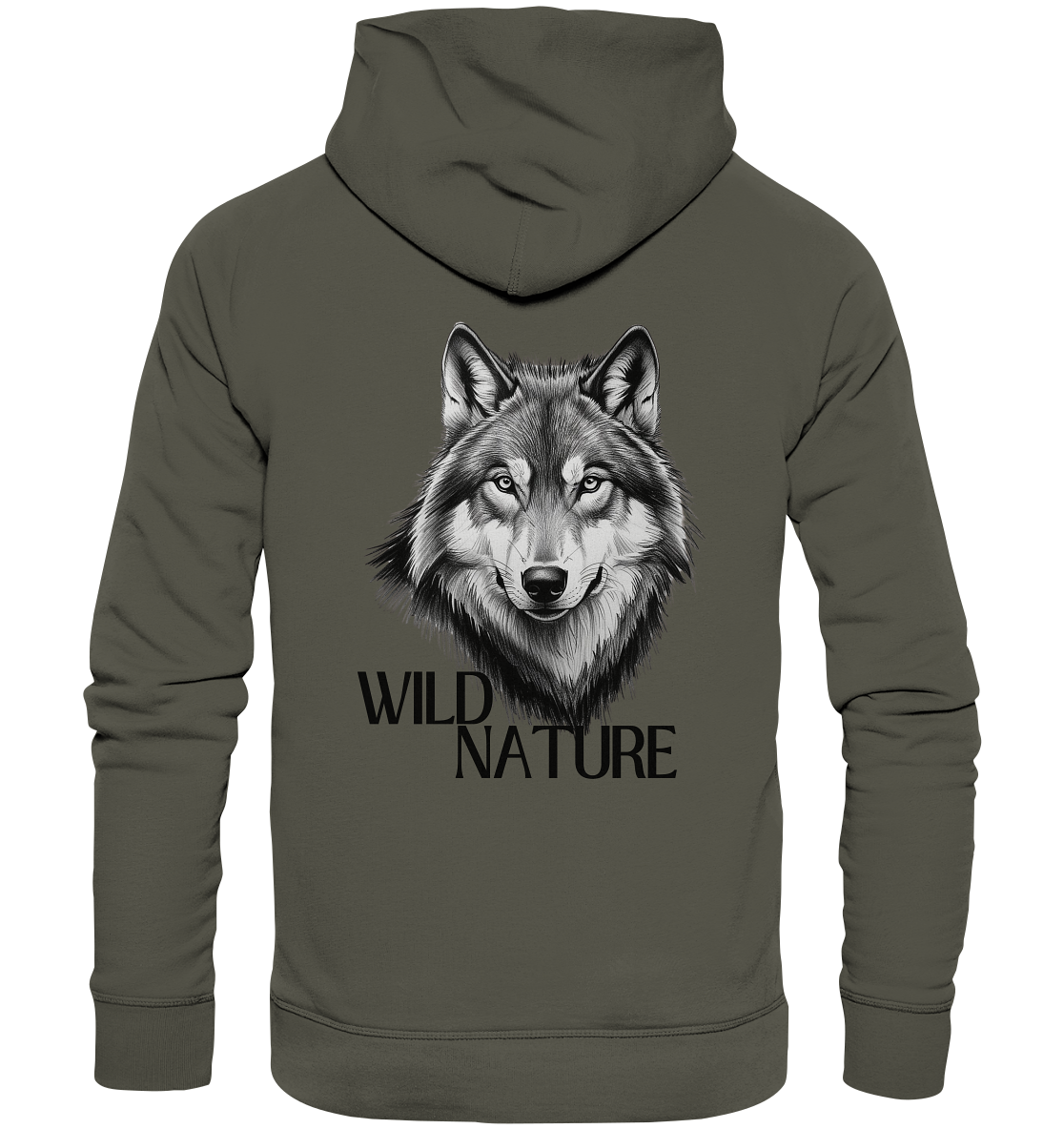 Wild Nature Wolf - Organic Hoodie