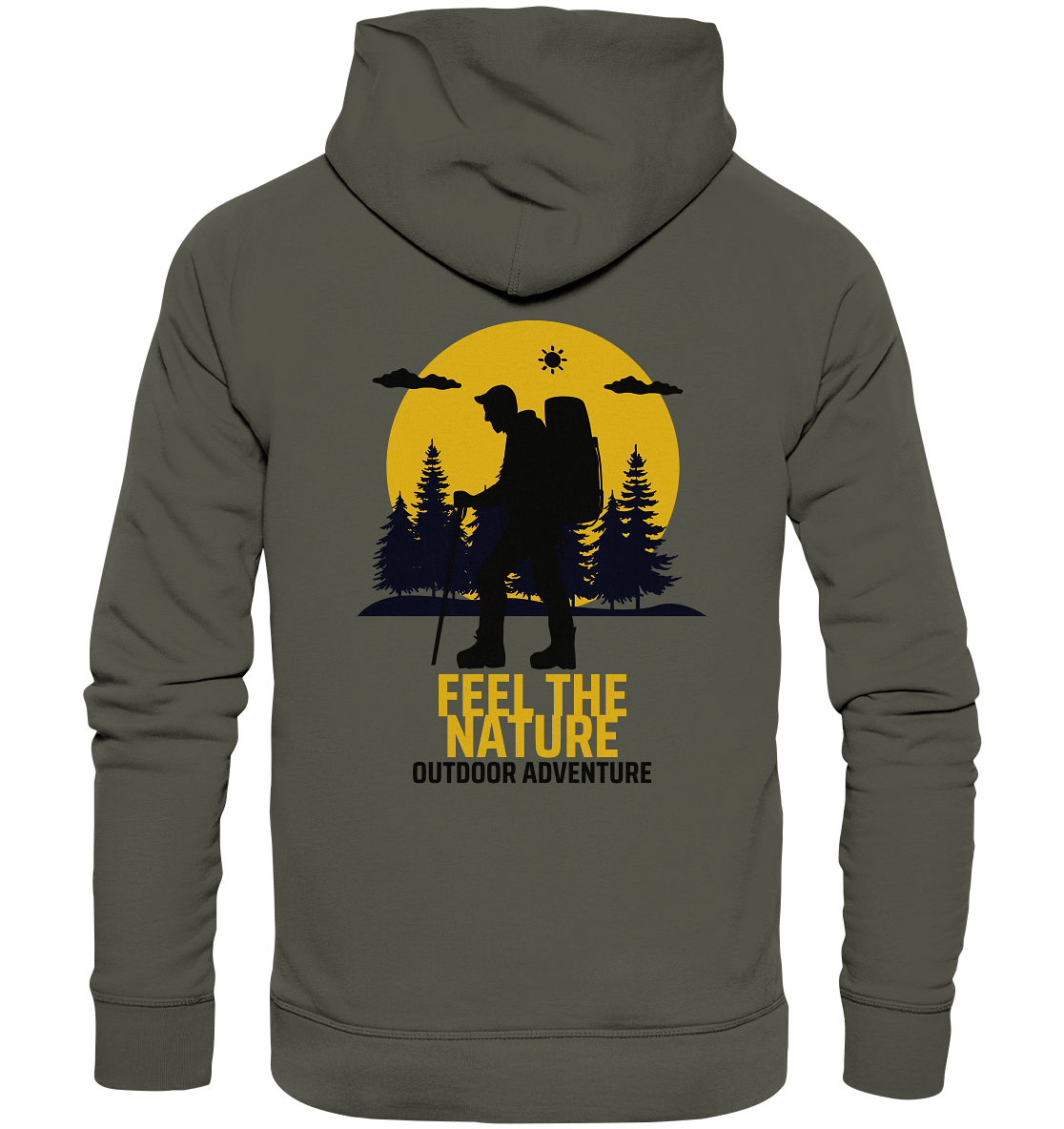 FEEL THE NATURE – Outdoor Adventure - Organic Hoodie