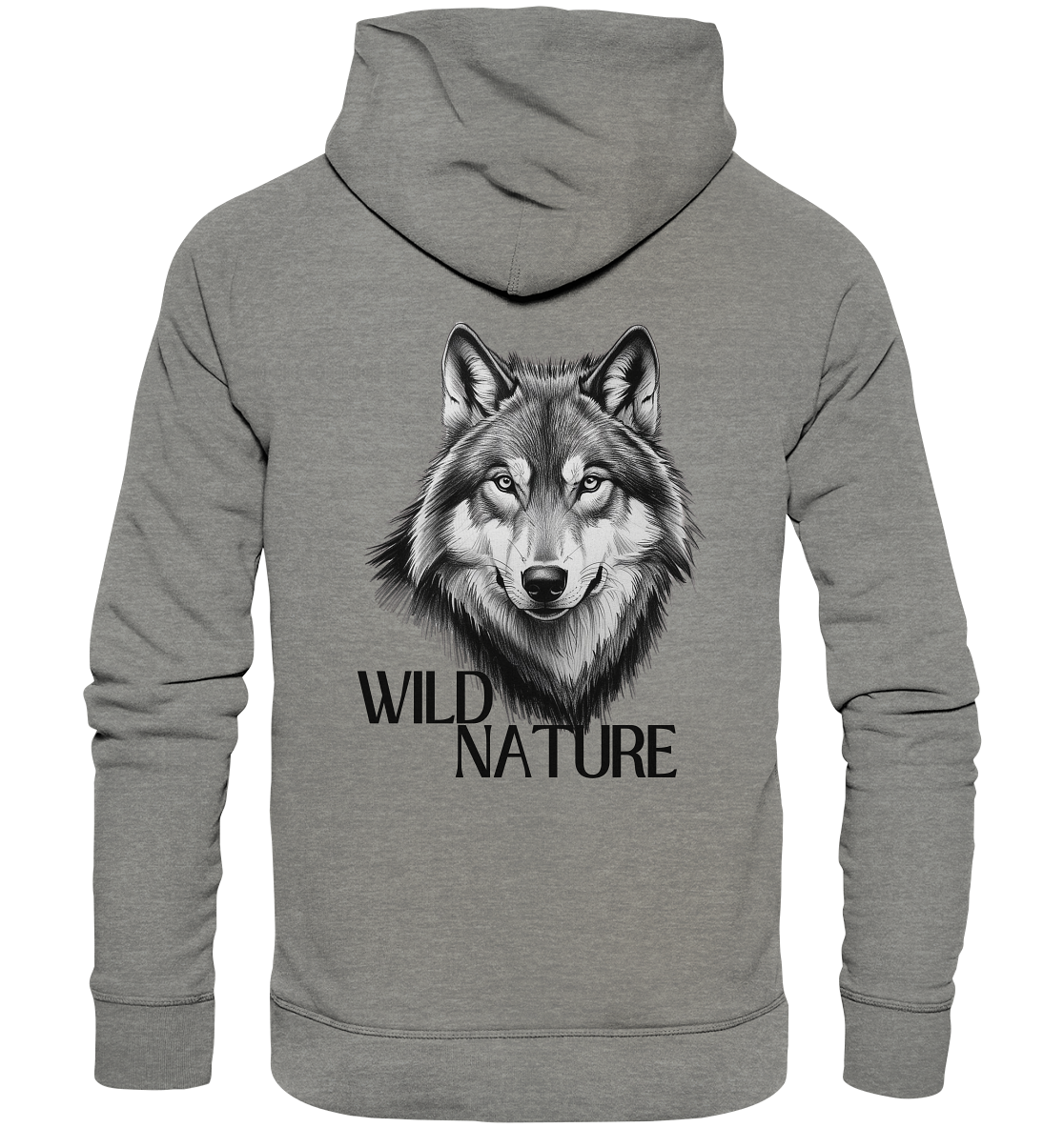 Wild Nature Wolf - Organic Hoodie