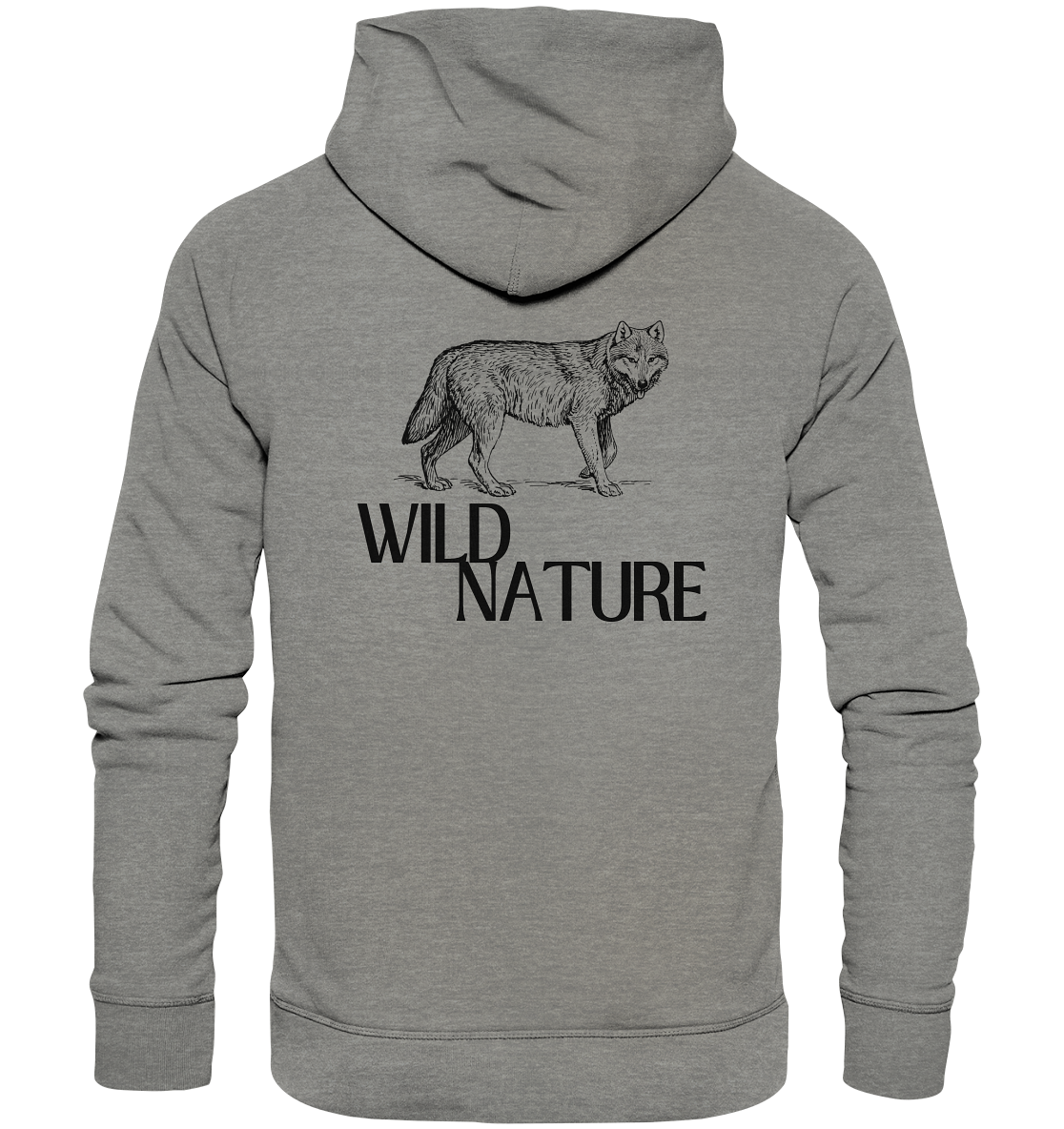 Wild Nature Wolf - Organic Hoodie