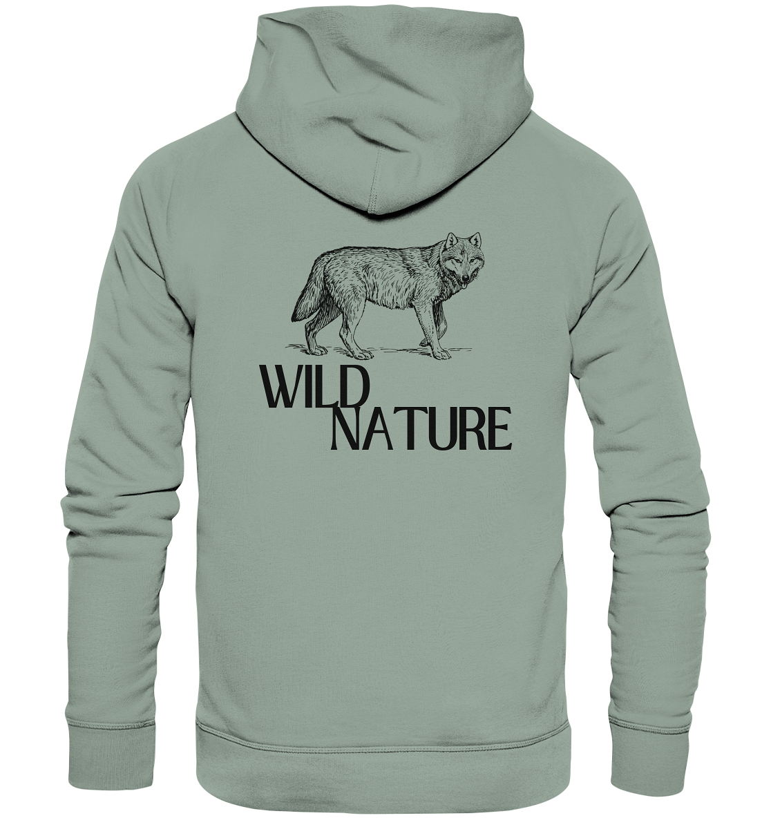 Wild Nature Wolf - Organic Hoodie