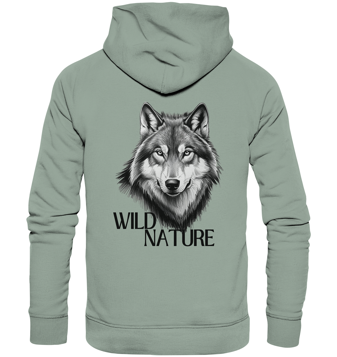 Wild Nature Wolf - Organic Hoodie