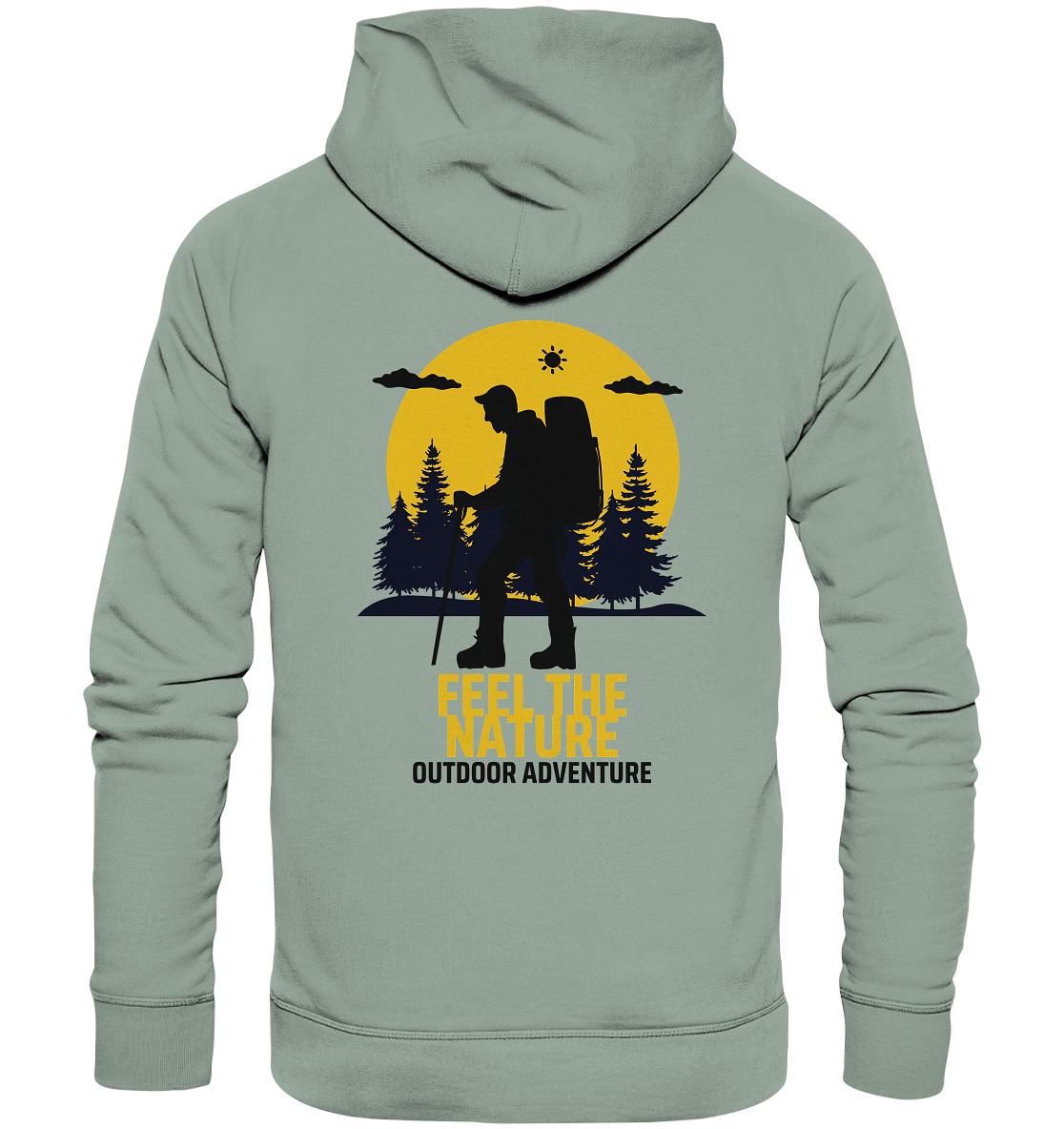 FEEL THE NATURE – Outdoor Adventure - Organic Hoodie