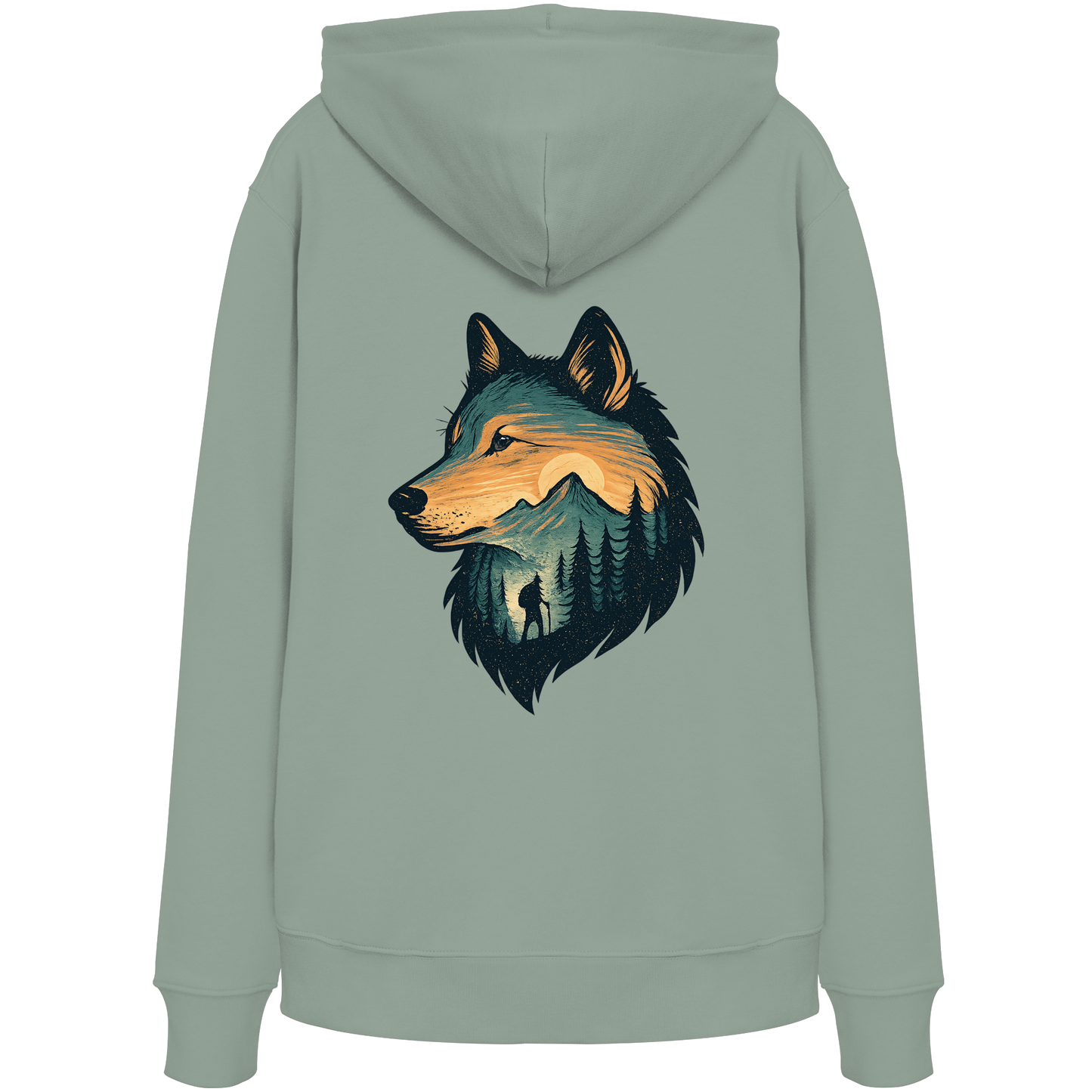 Wolf – Spirit of Adventure - Organic Hoodie