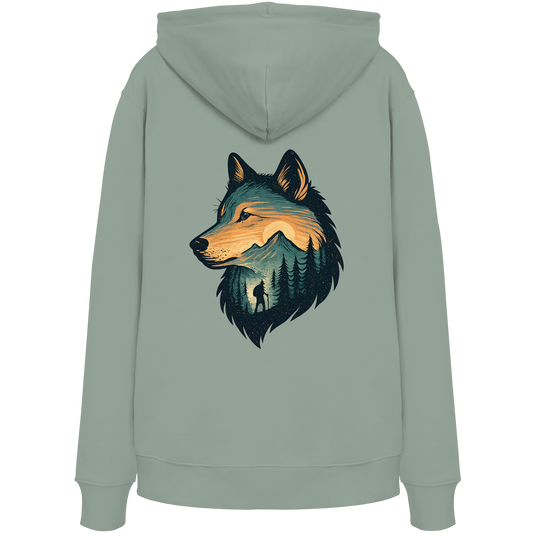 Wolf – Spirit of Adventure - Organic Hoodie