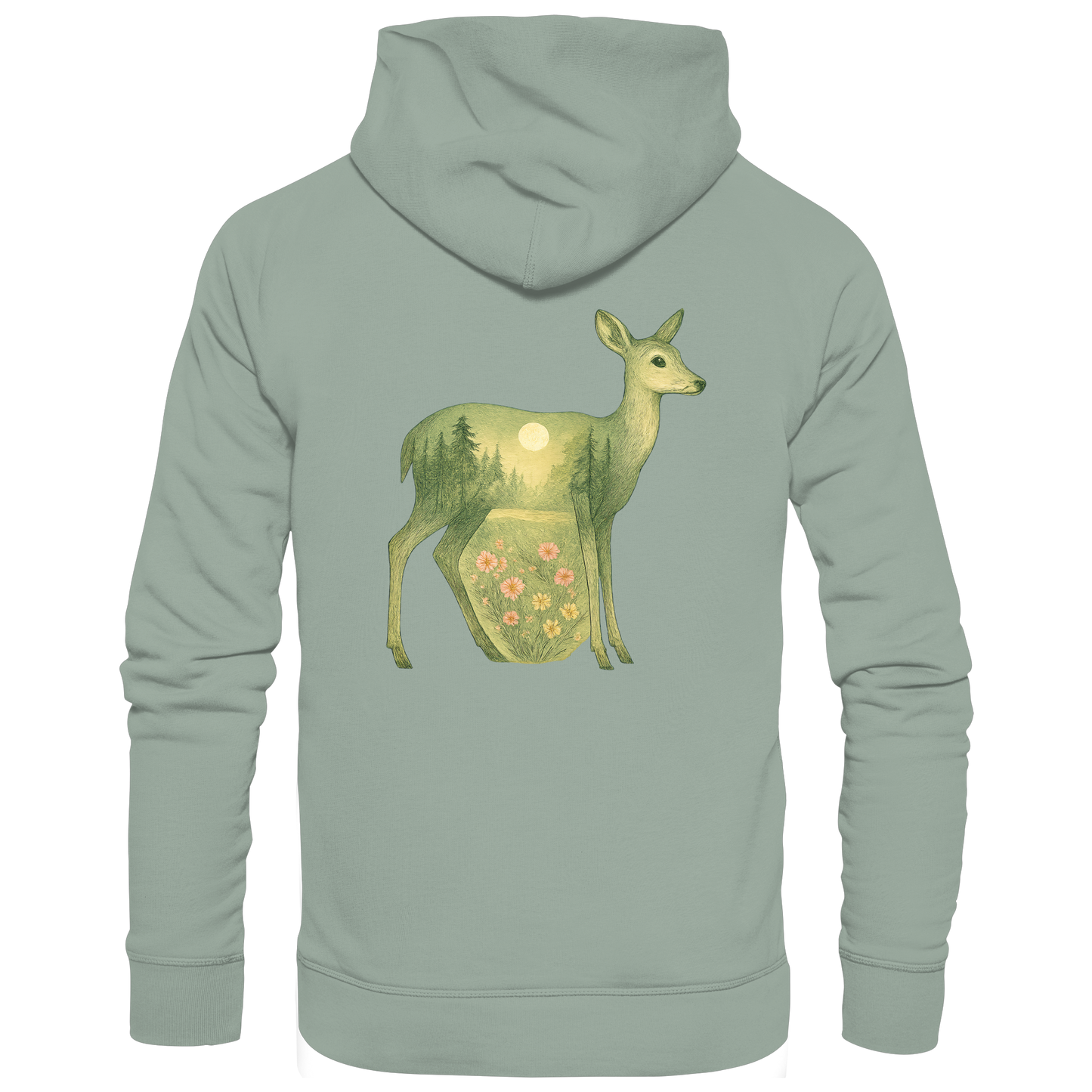Deer – Spirit of Grace - Organic Hoodie