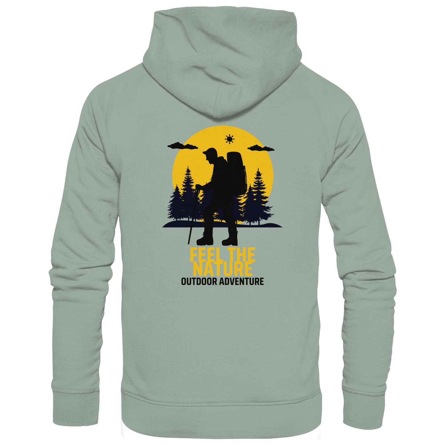 FEEL THE NATURE – Outdoor Adventure - Organic Hoodie
