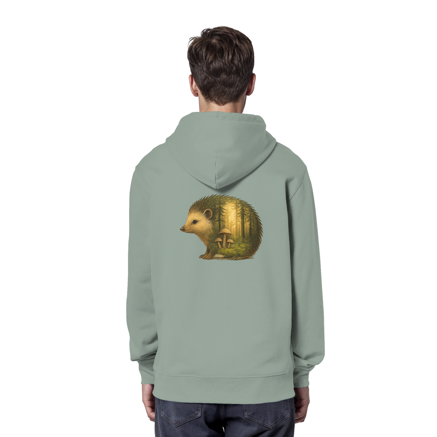 Hedgehog – Spirit of Protection - Organic Hoodie