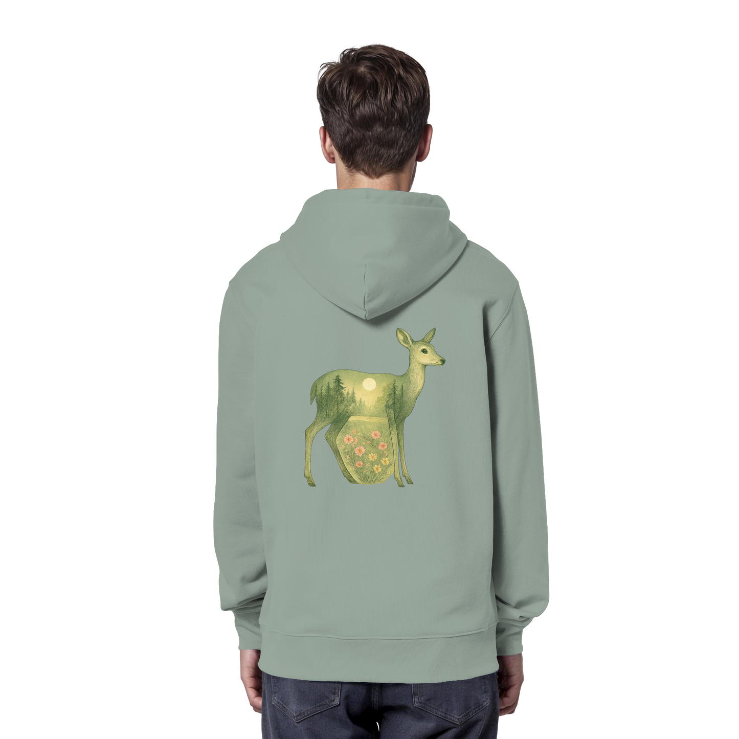 Deer – Spirit of Grace - Organic Hoodie