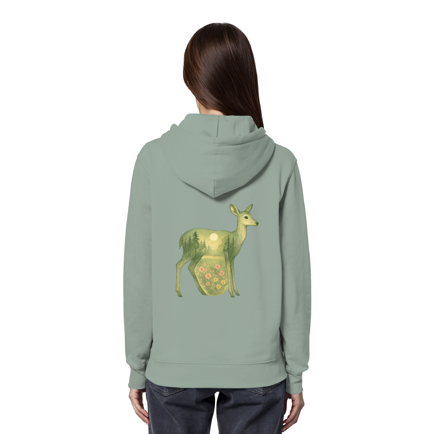 Deer – Spirit of Grace - Organic Hoodie