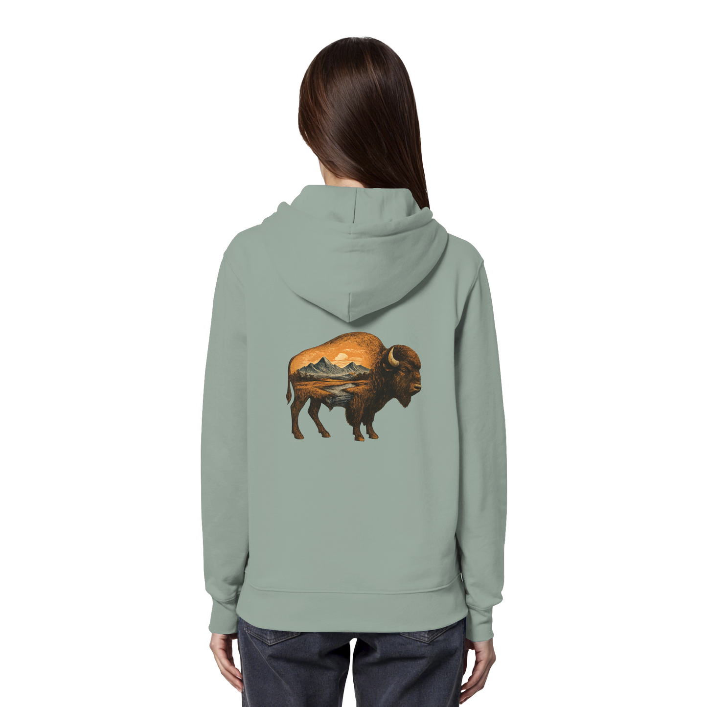 Bison – Spirit of Endurance - Organic Hoodie