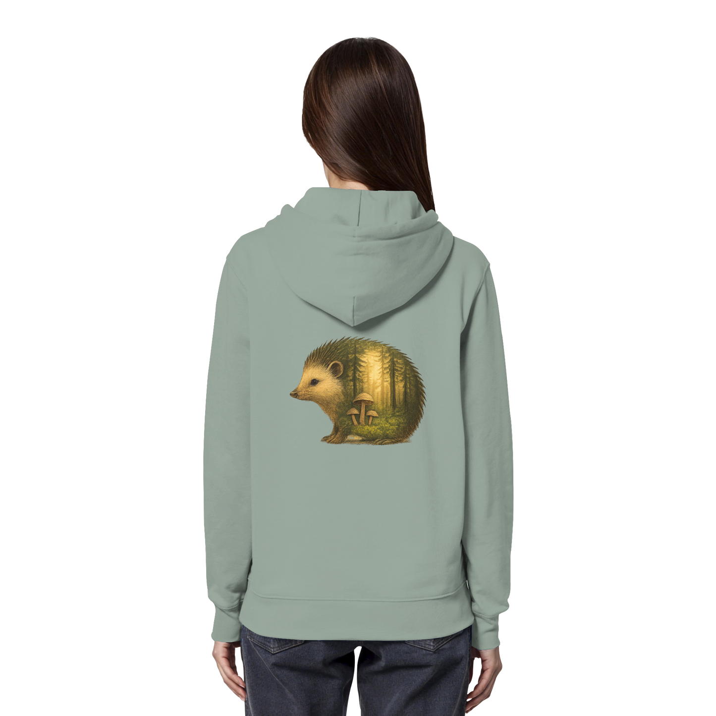 Hedgehog – Spirit of Protection - Organic Hoodie