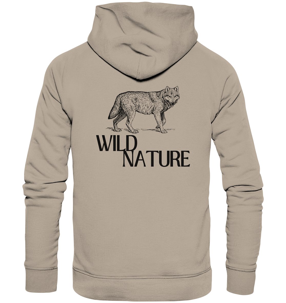 Wild Nature Wolf - Organic Hoodie