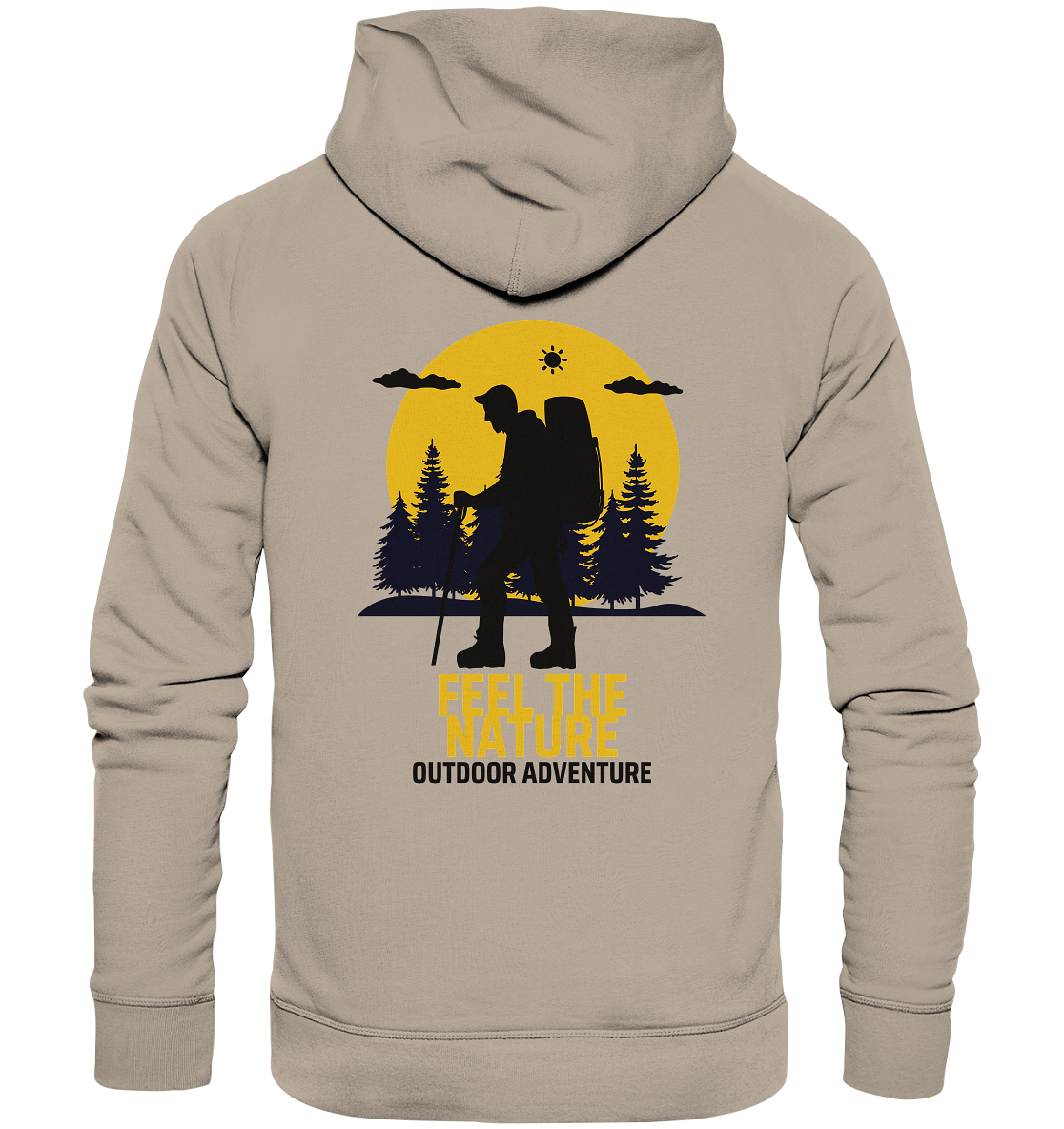 FEEL THE NATURE – Outdoor Adventure - Organic Hoodie