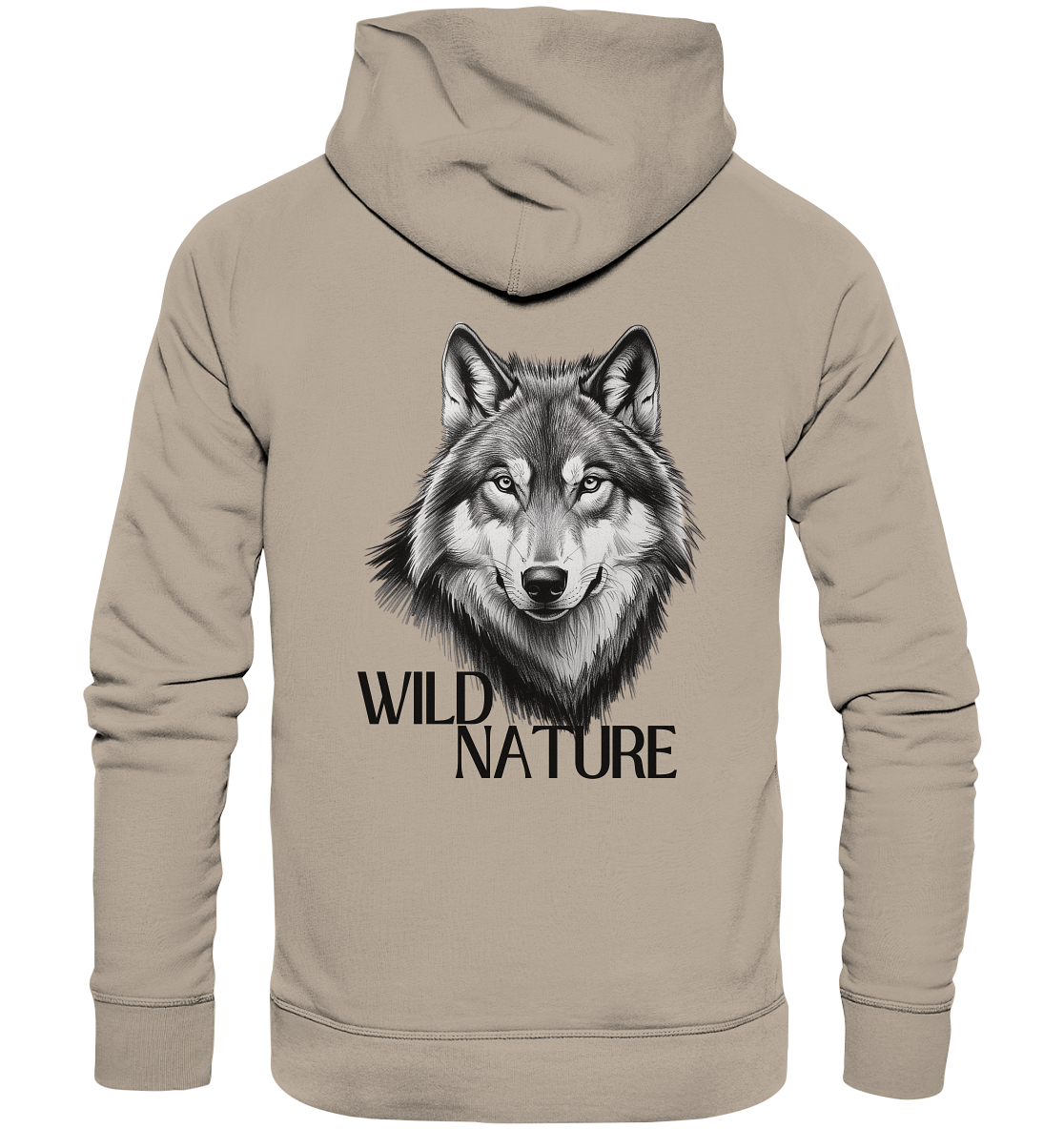 Wild Nature Wolf - Organic Hoodie