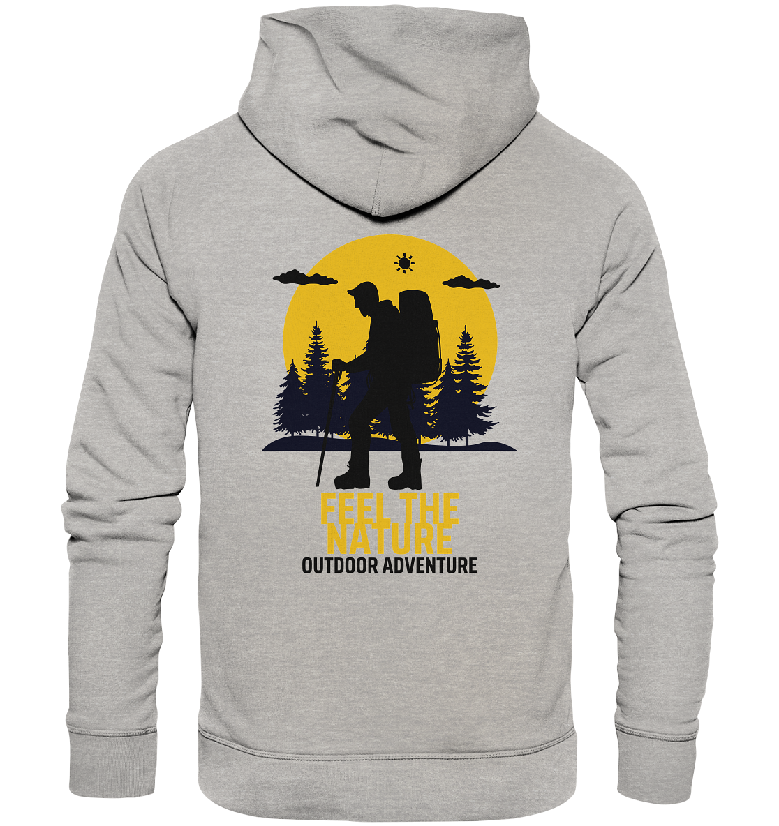 FEEL THE NATURE – Outdoor Adventure - Organic Hoodie