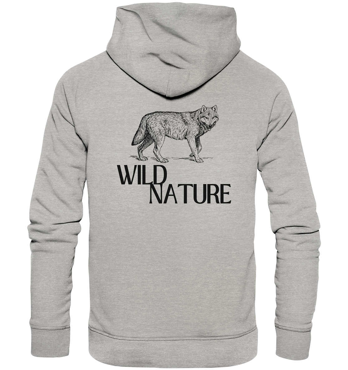 Wild Nature Wolf - Organic Hoodie