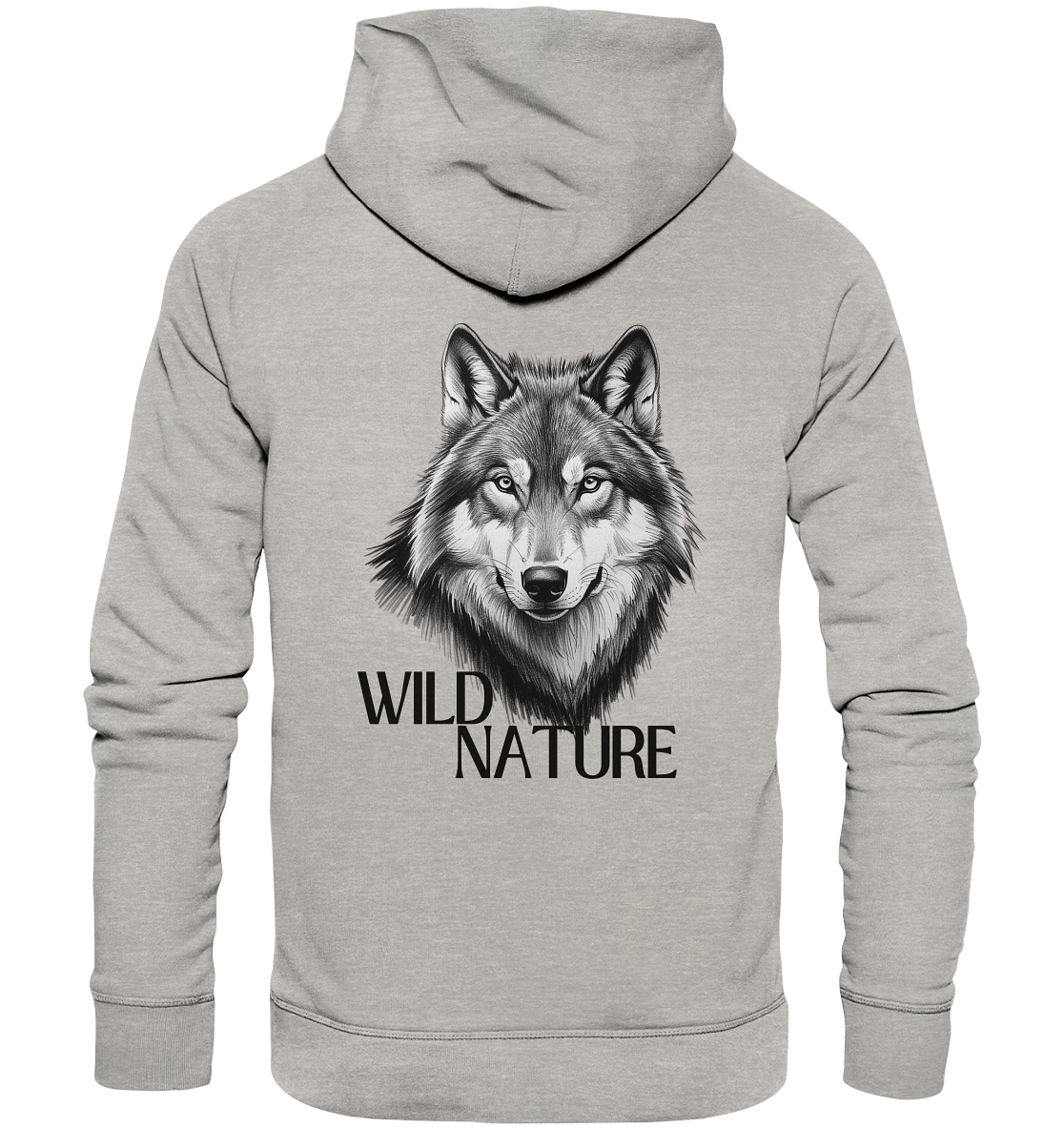 Wild Nature Wolf - Organic Hoodie