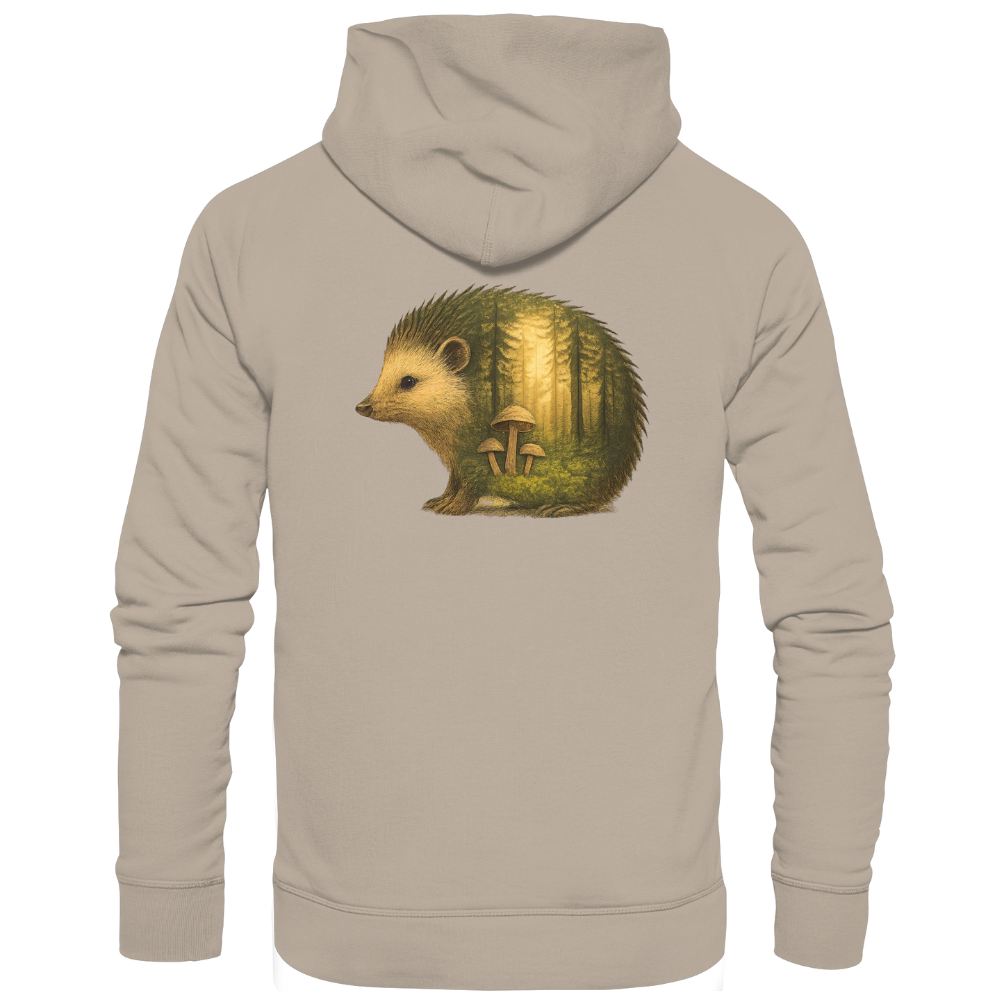 Hedgehog – Spirit of Protection - Organic Hoodie