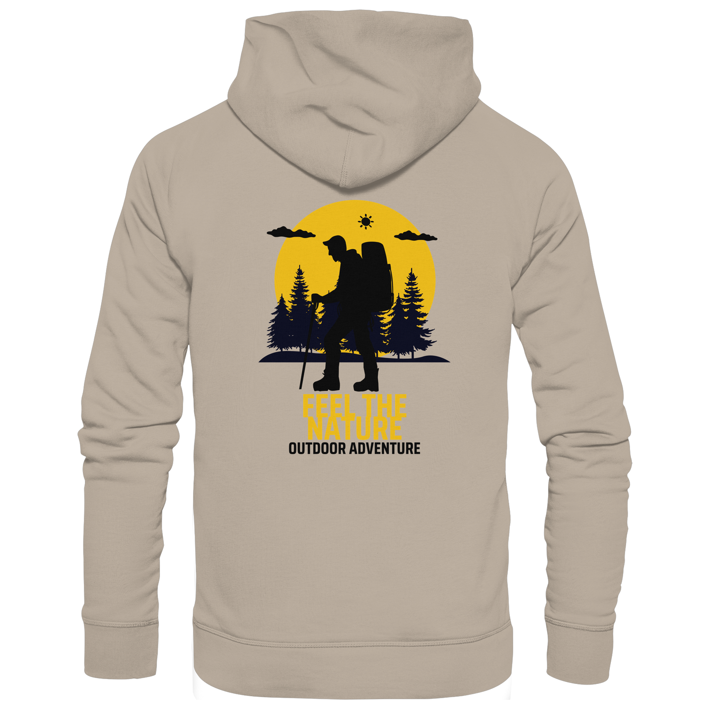 FEEL THE NATURE – Outdoor Adventure - Organic Hoodie