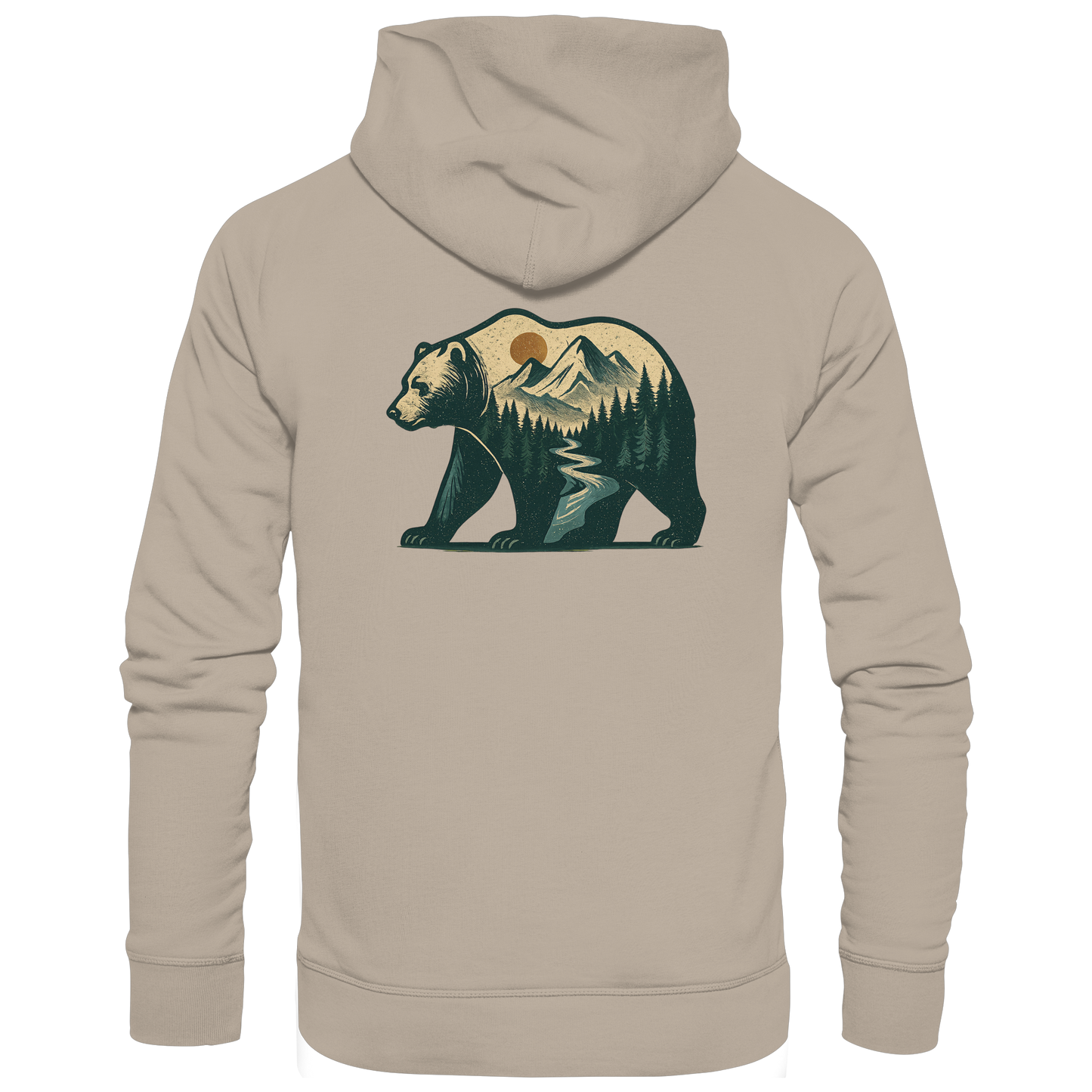 Bear – Spirit of Power - Organic Hoodie
