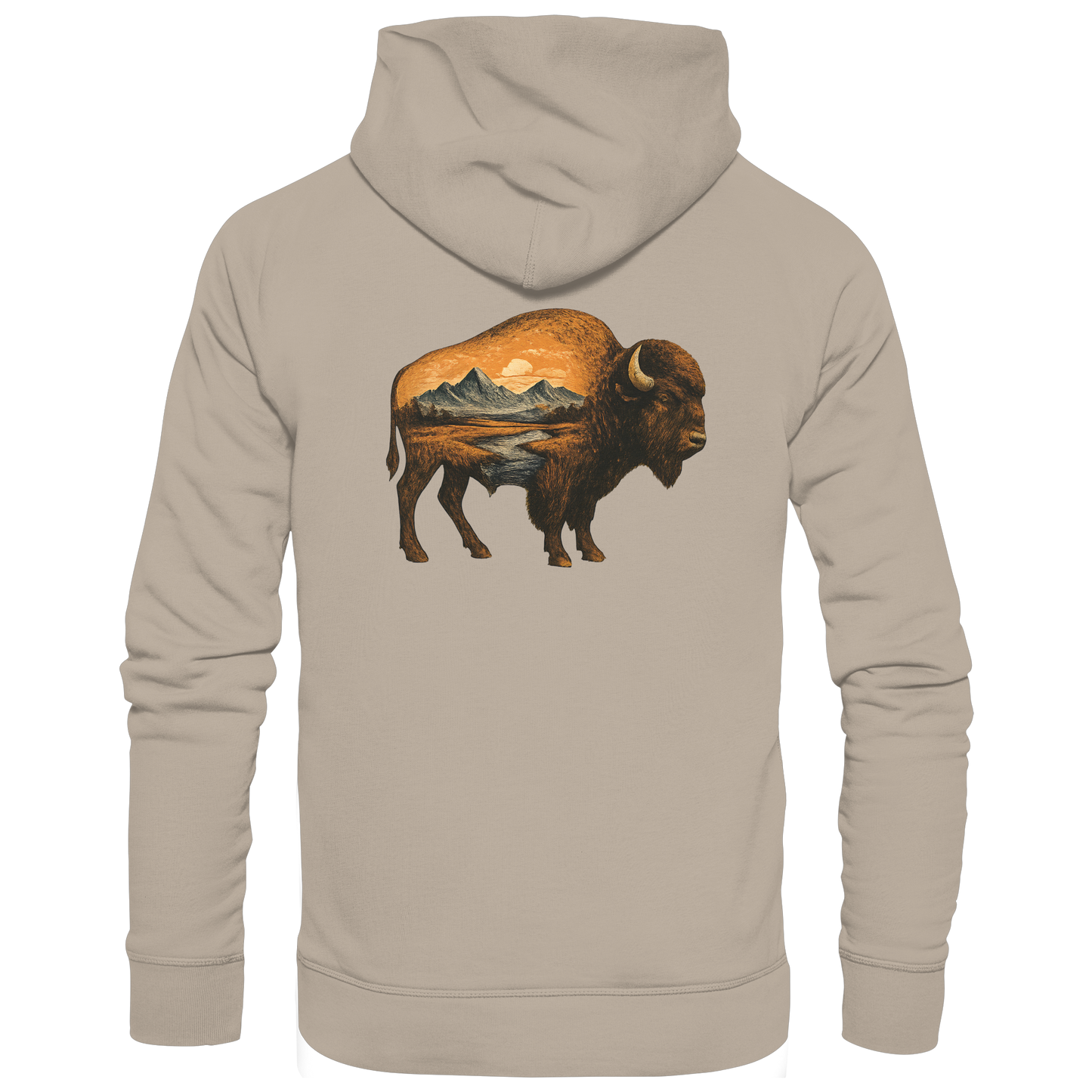 Bison – Spirit of Endurance - Organic Hoodie