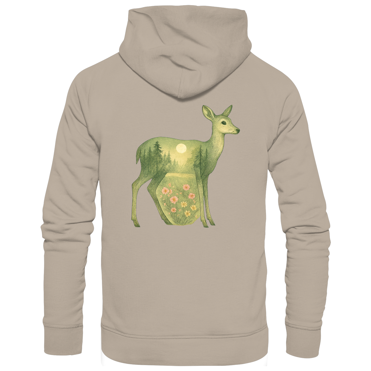 Deer – Spirit of Grace - Organic Hoodie