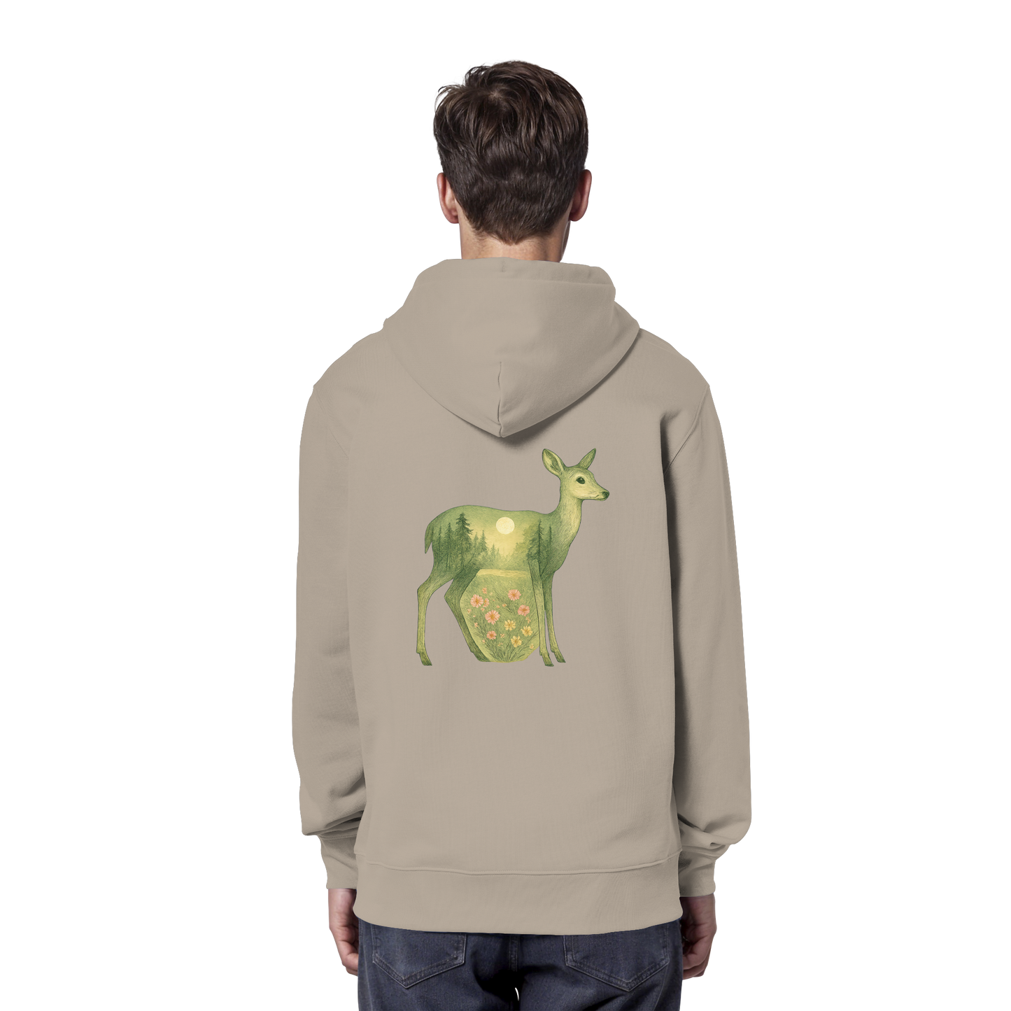 Deer – Spirit of Grace - Organic Hoodie
