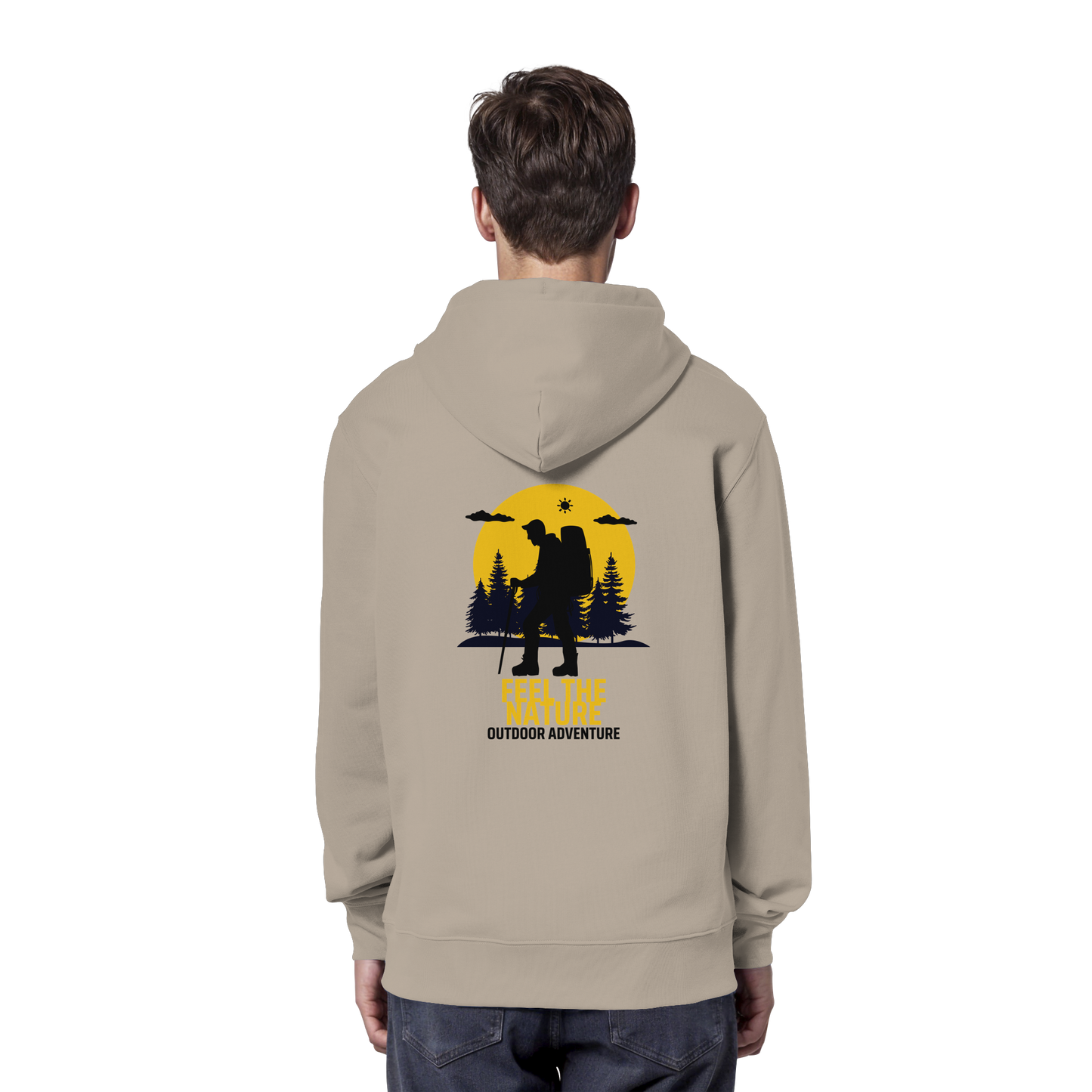 FEEL THE NATURE – Outdoor Adventure - Organic Hoodie
