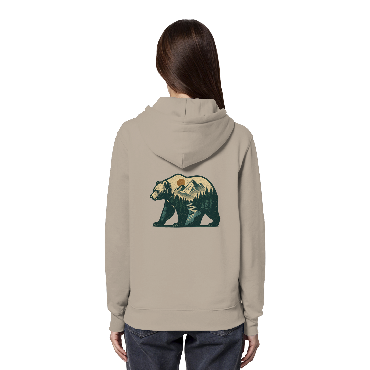Bear – Spirit of Power - Organic Hoodie
