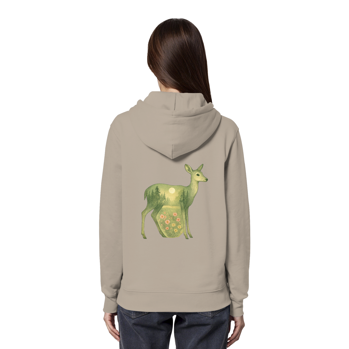 Deer – Spirit of Grace - Organic Hoodie