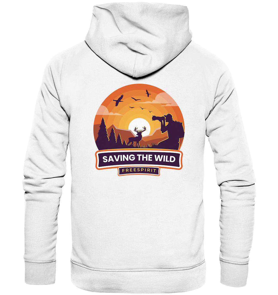 SAVING THE WILD – Freespirit Sunset - Organic Hoodie