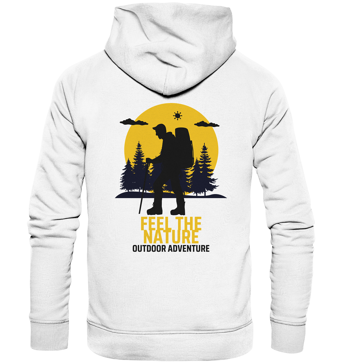 FEEL THE NATURE – Outdoor Adventure - Organic Hoodie