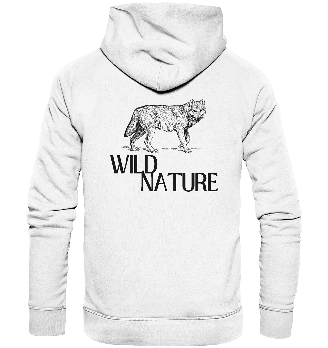 Wild Nature Wolf - Organic Hoodie