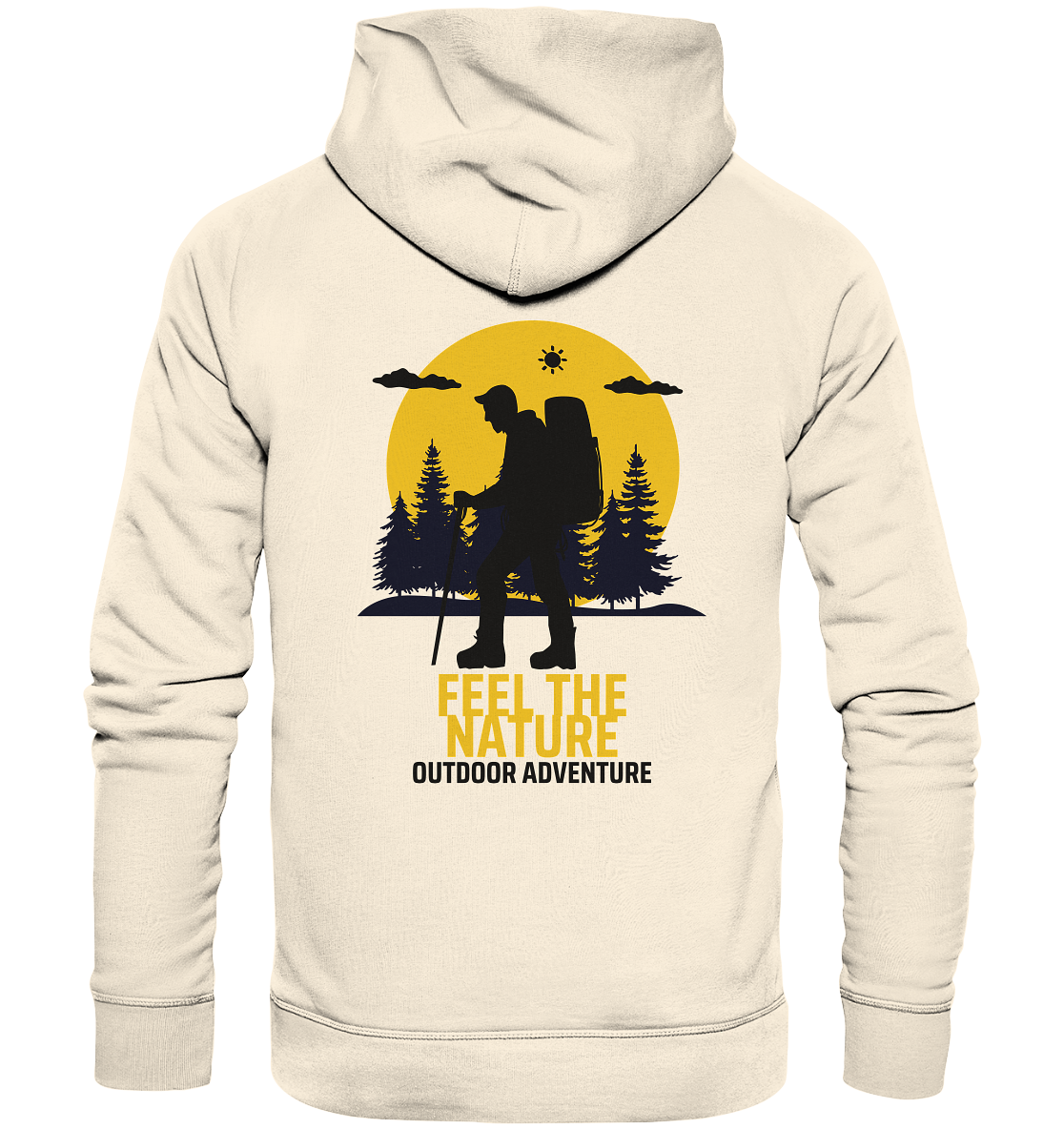 FEEL THE NATURE – Outdoor Adventure - Organic Hoodie