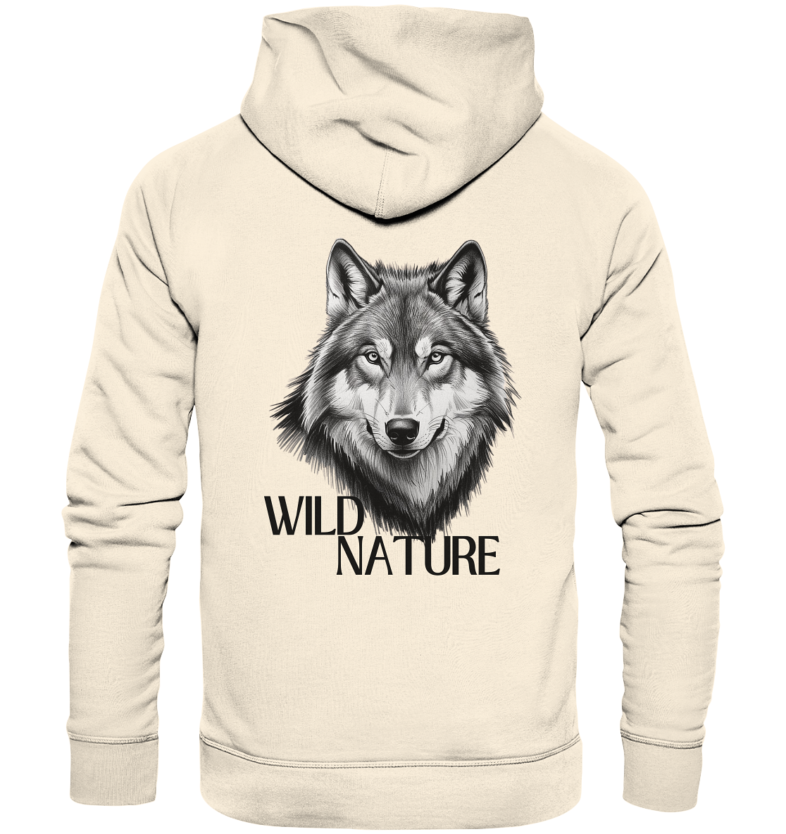 Wild Nature Wolf - Organic Hoodie