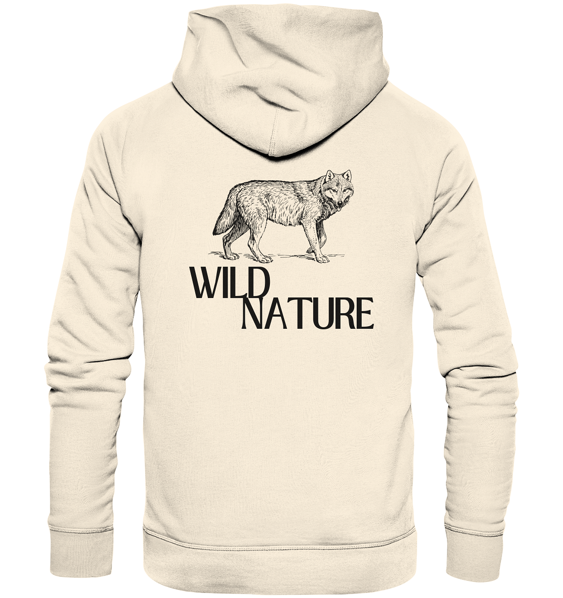 Wild Nature Wolf - Organic Hoodie