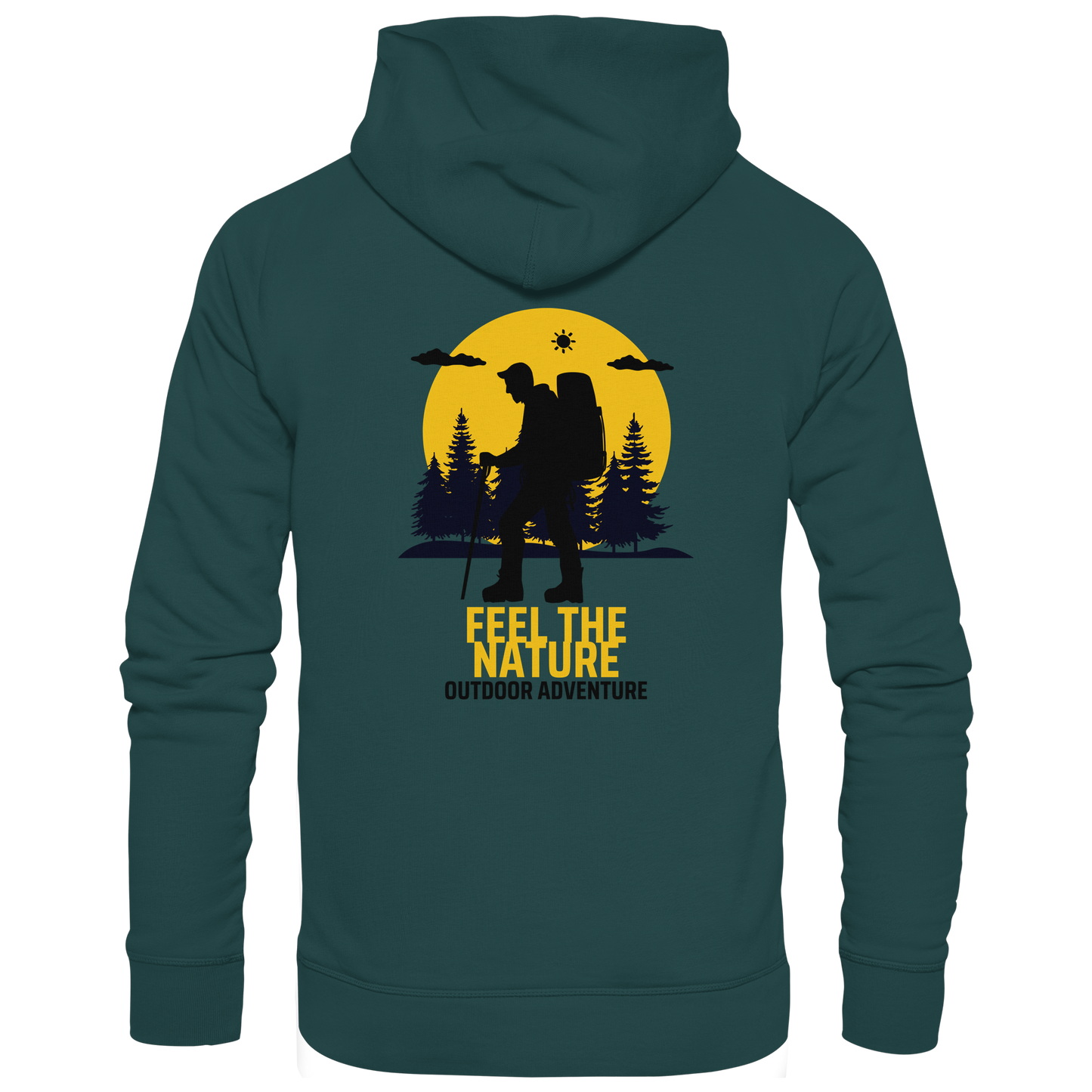 FEEL THE NATURE – Outdoor Adventure - Organic Hoodie