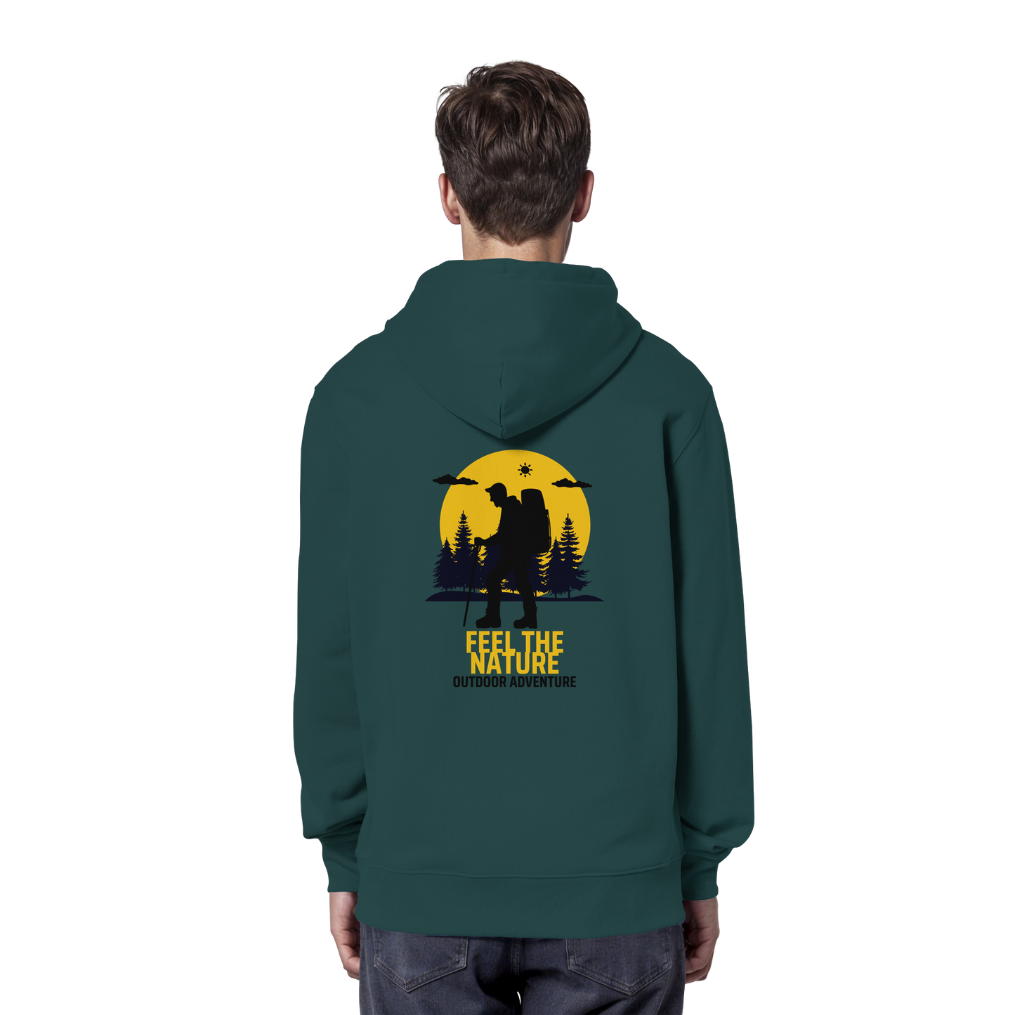 FEEL THE NATURE – Outdoor Adventure - Organic Hoodie