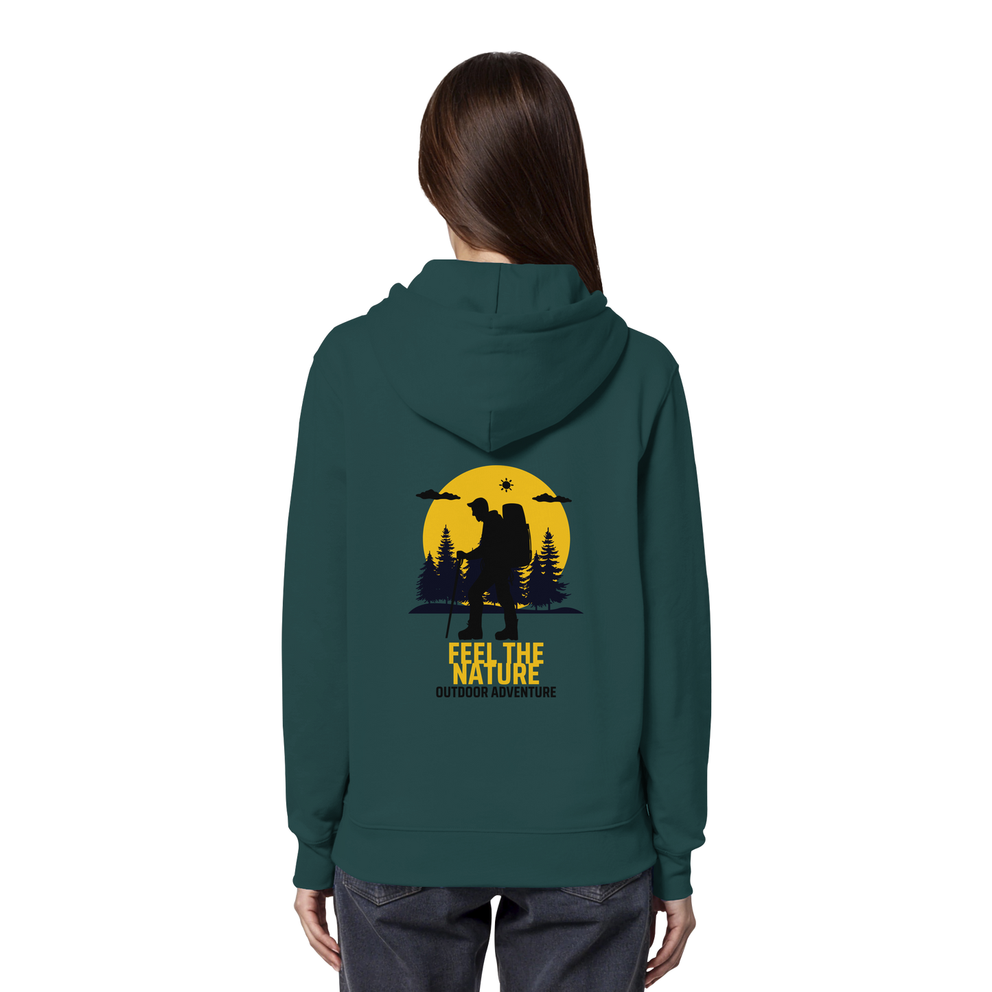 FEEL THE NATURE – Outdoor Adventure - Organic Hoodie