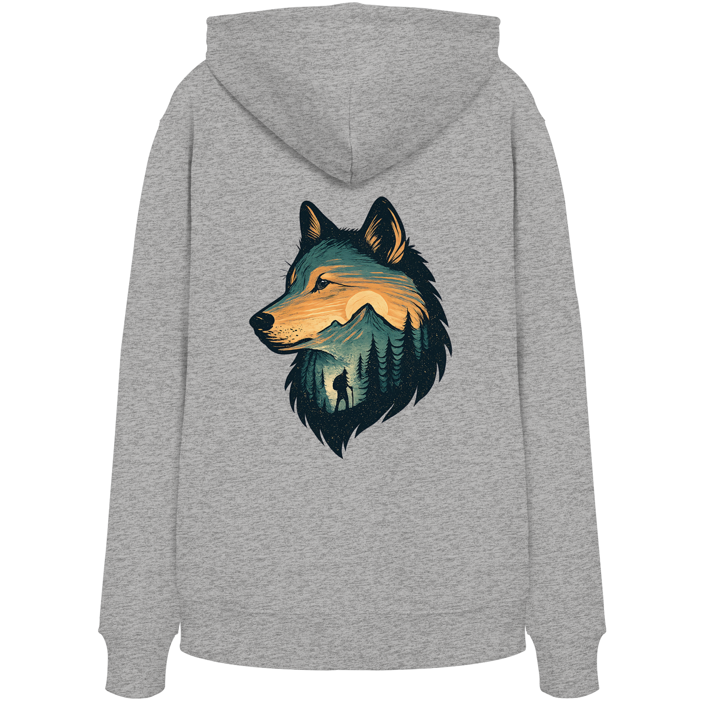 Wolf – Spirit of Adventure - Organic Hoodie
