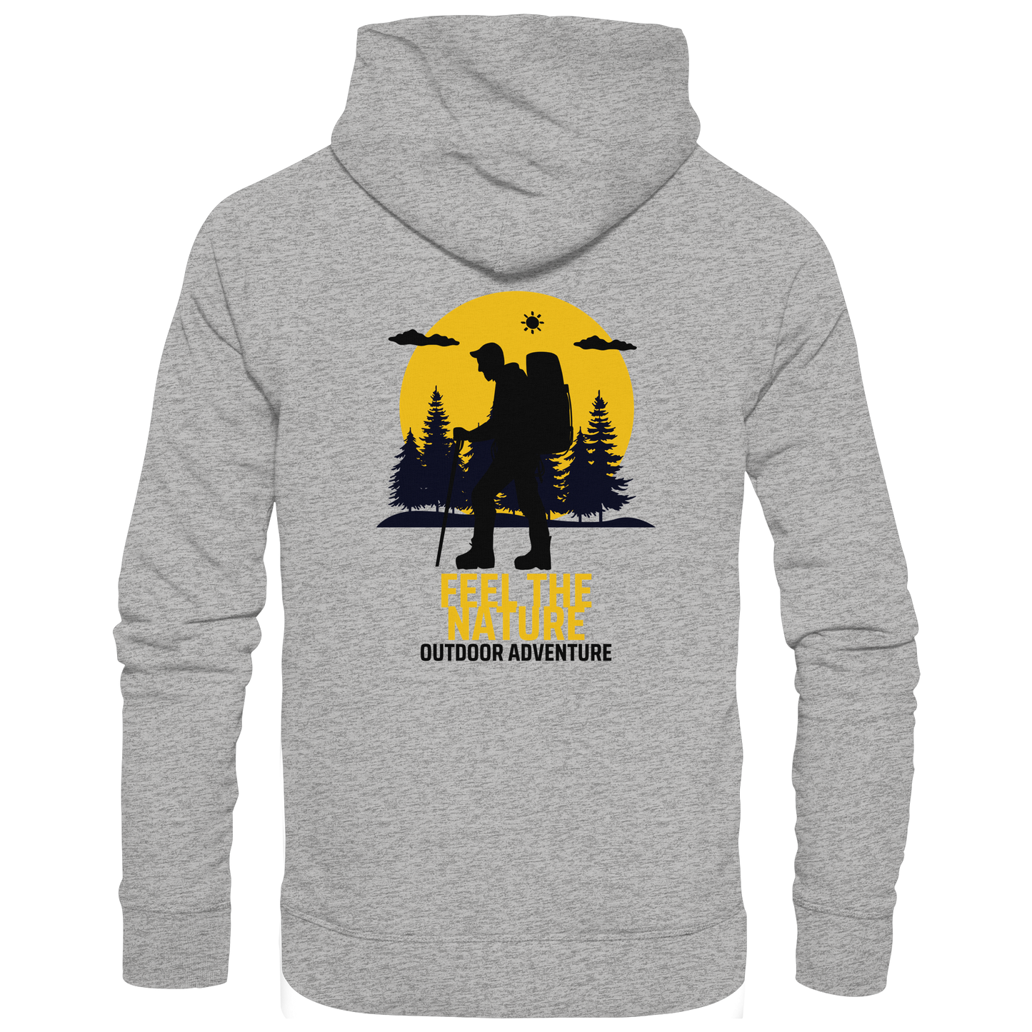 FEEL THE NATURE – Outdoor Adventure - Organic Hoodie